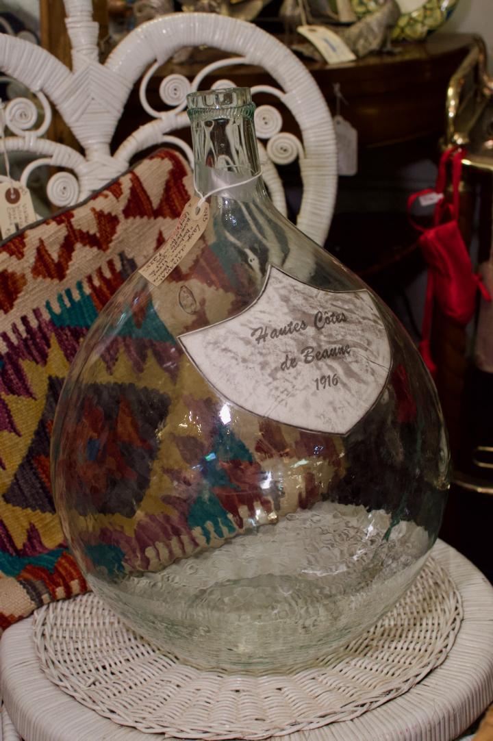 Shop Large clear “bonhomme” French wine bottle | Hunt & Gather