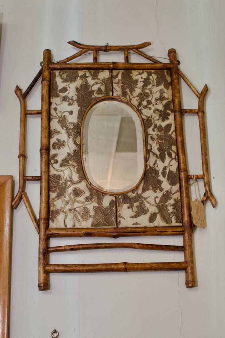 Shop Late 19th C. Faux bamboo mirror | Hunt & Gather