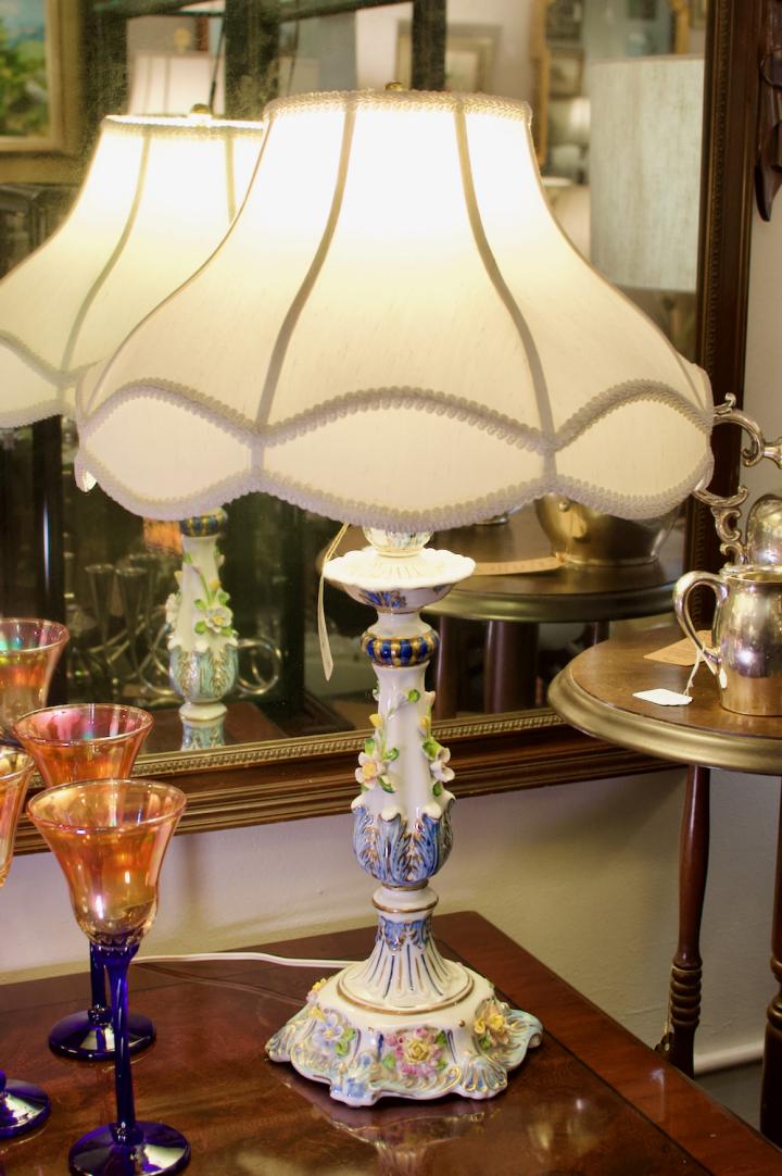 Shop Capodimonte porcelain Italian lamp | Hunt & Gather