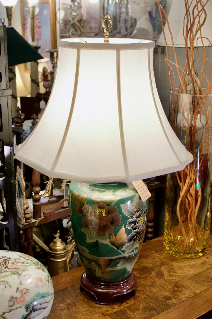 Shop Outstanding floral and green background lamp | Hunt & Gather