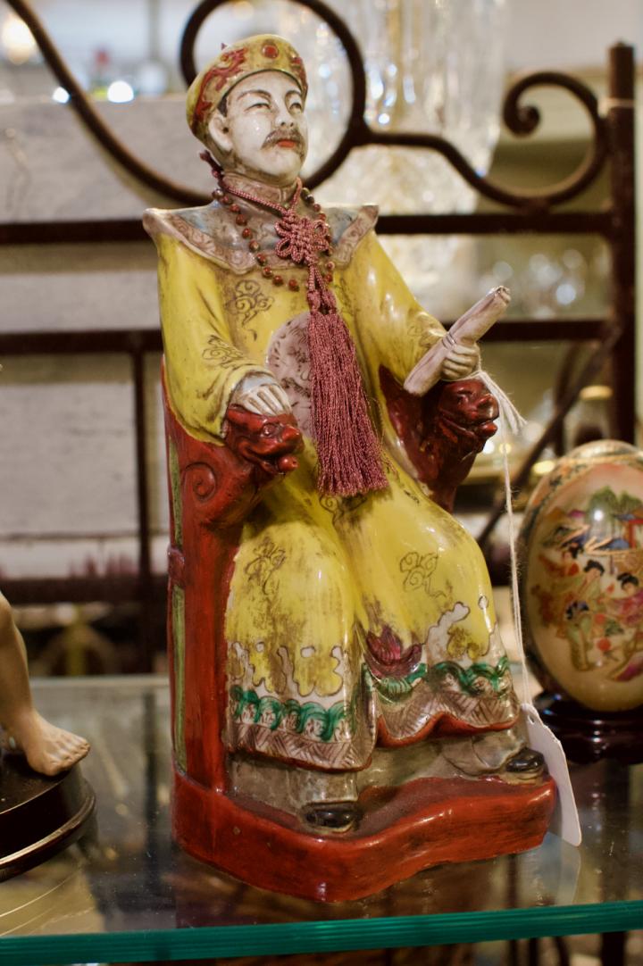 Shop Vintage emperor statue on a dragon throne | Hunt & Gather