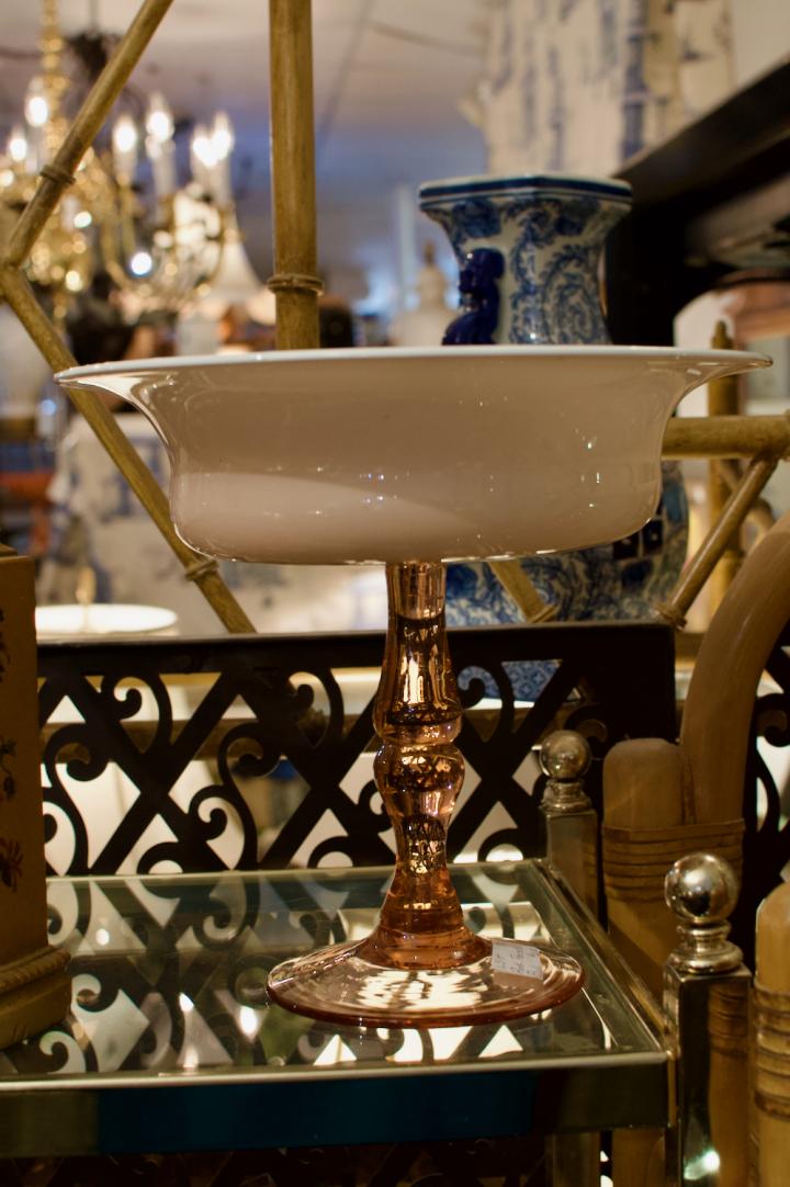 Shop Pink pedestal bowl | Hunt & Gather