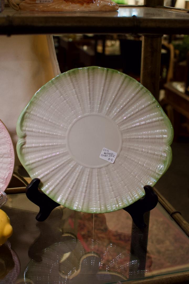 Shop Belleek green plate | Hunt & Gather