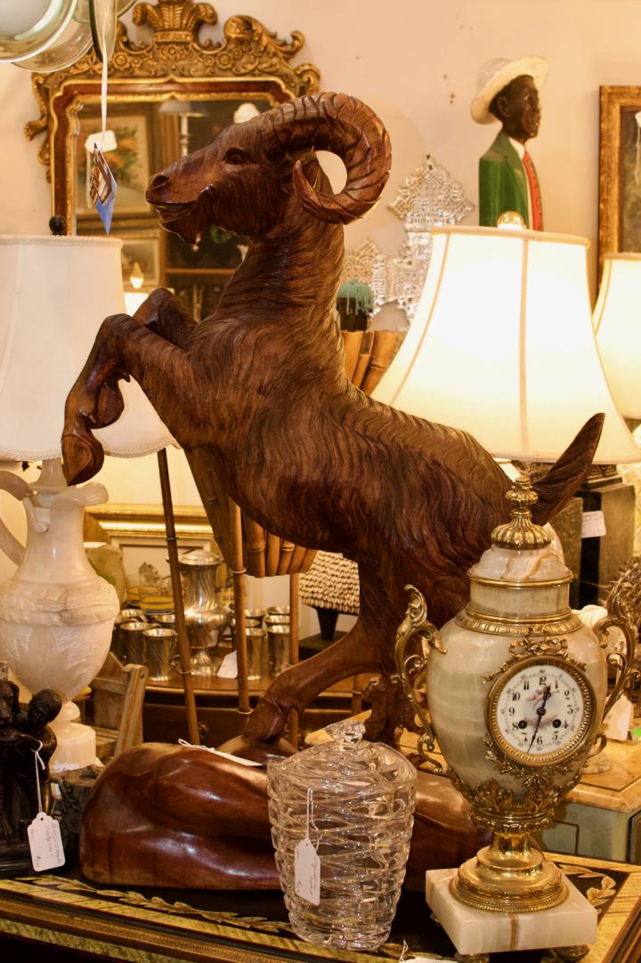 Shop Carved wood ram | Hunt & Gather