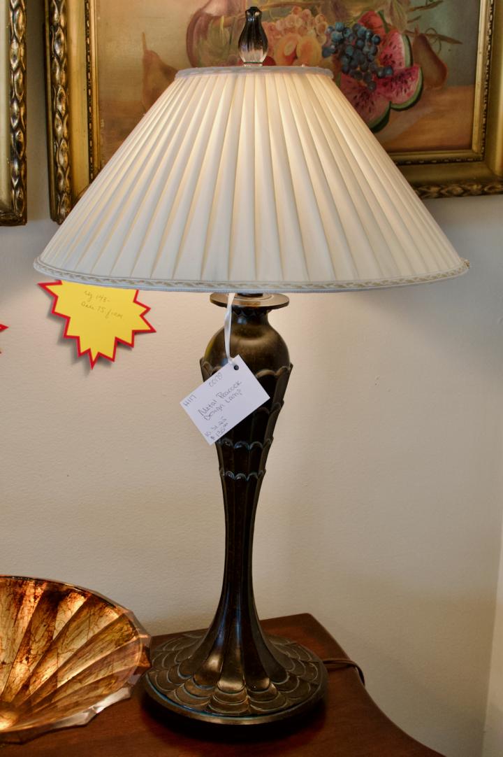 Shop Metal peacock design lamp | Hunt & Gather