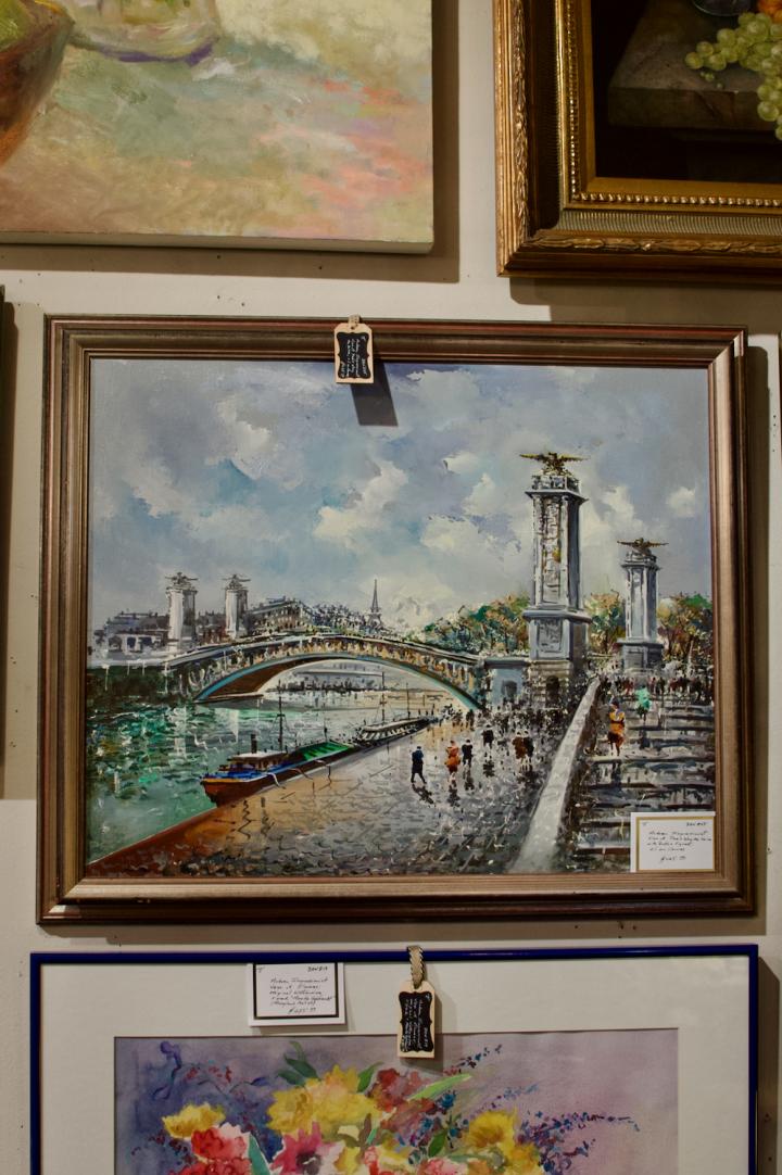 Shop Modern impressionist Paris oil on canvas | Hunt & Gather