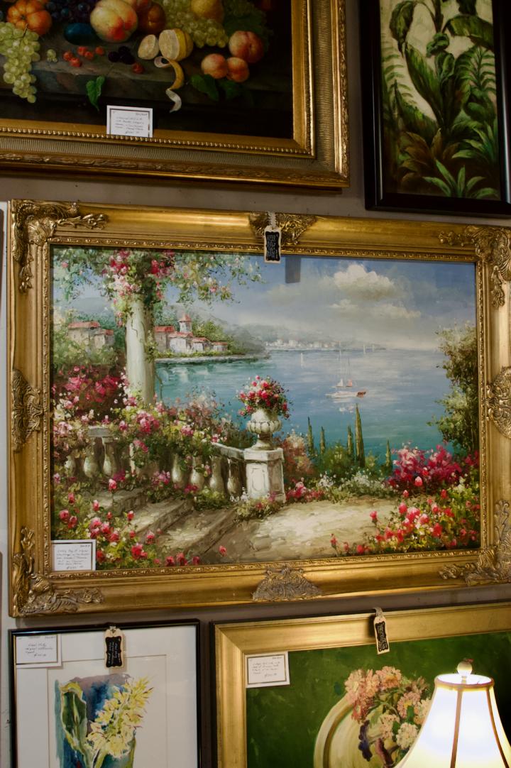 Shop Lovely bay of Naples oil on canvas | Hunt & Gather