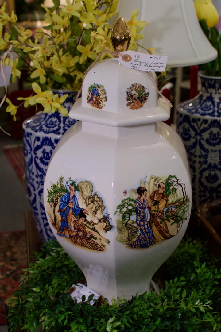 Shop Gorgeous porcelain Asian ginger jar | Hunt & Gather
