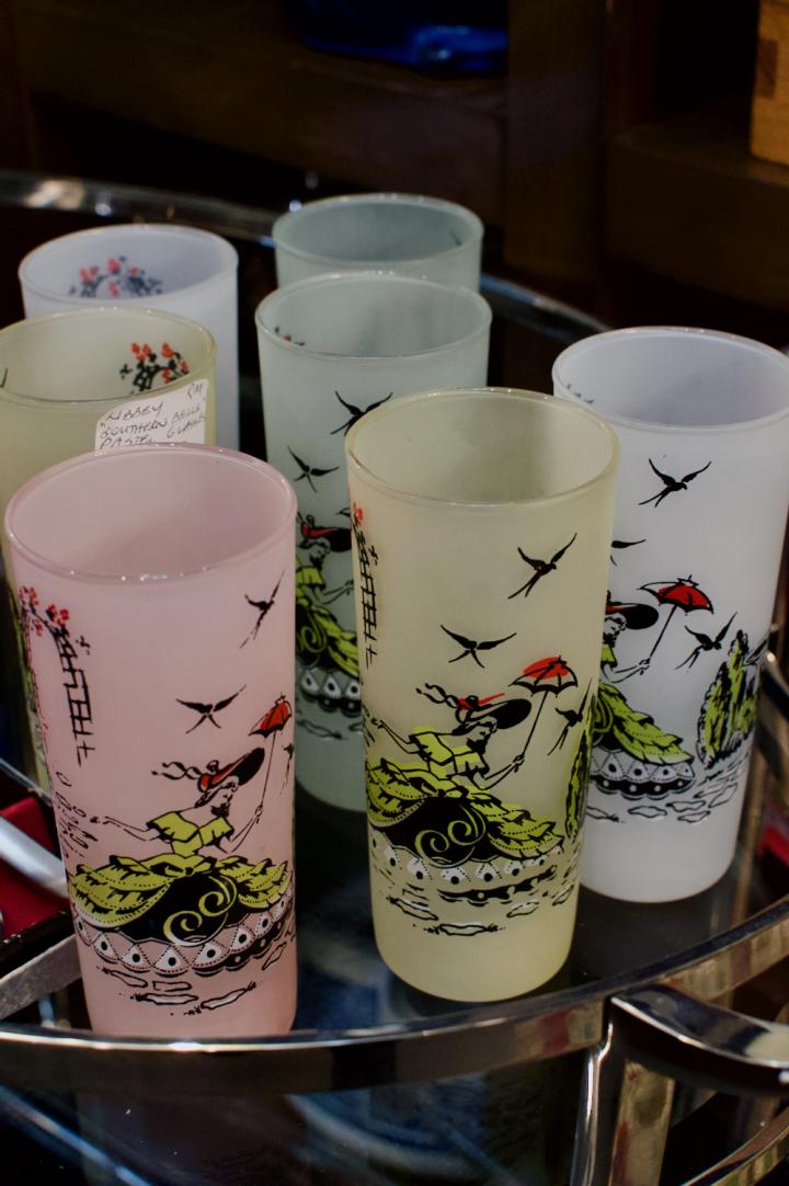 Shop Libbey “Southern Belle” pastel glasses (7) | Hunt & Gather