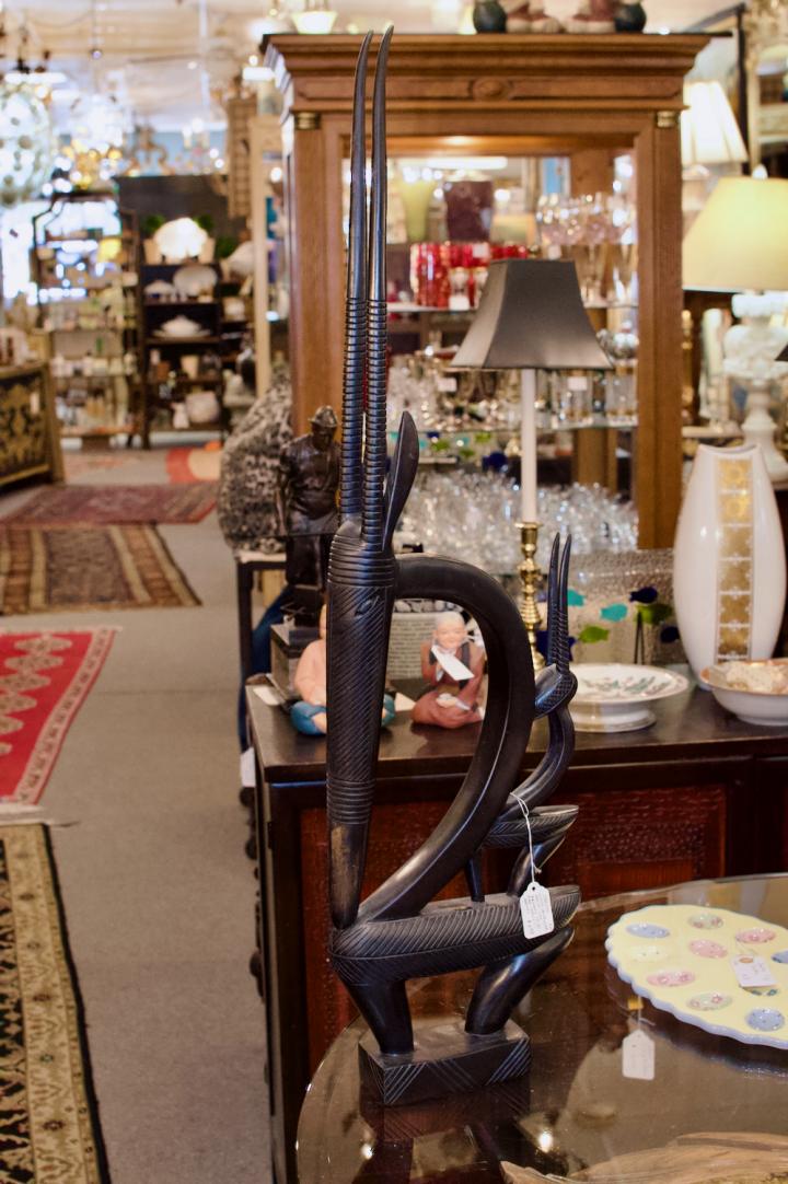 Shop Carved wood antelope | Hunt & Gather