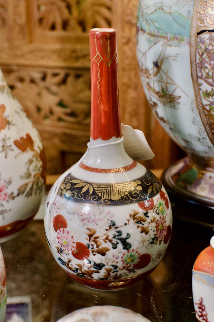 Shop Antique Japanese bottleneck vase | Hunt & Gather