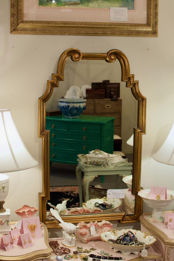 Shop Mirror - mid century Spanish gold | Hunt & Gather