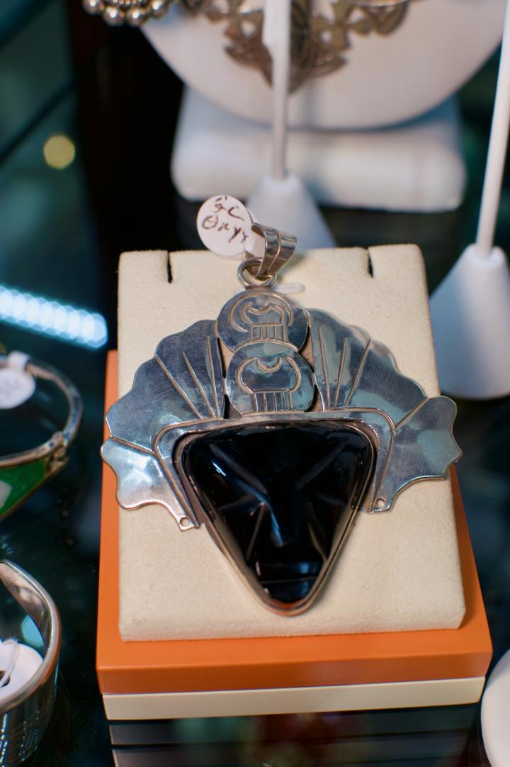 Shop Sterling & onyx necklace pendant | Hunt & Gather