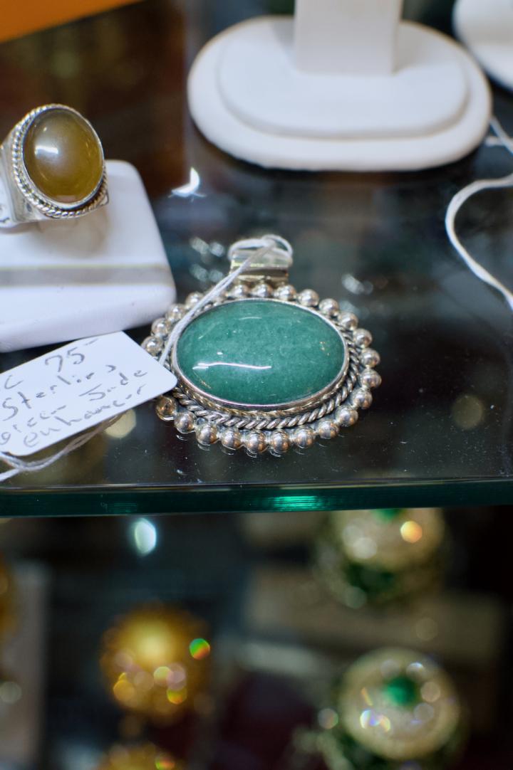 Shop Sterling green jade enhancer | Hunt & Gather