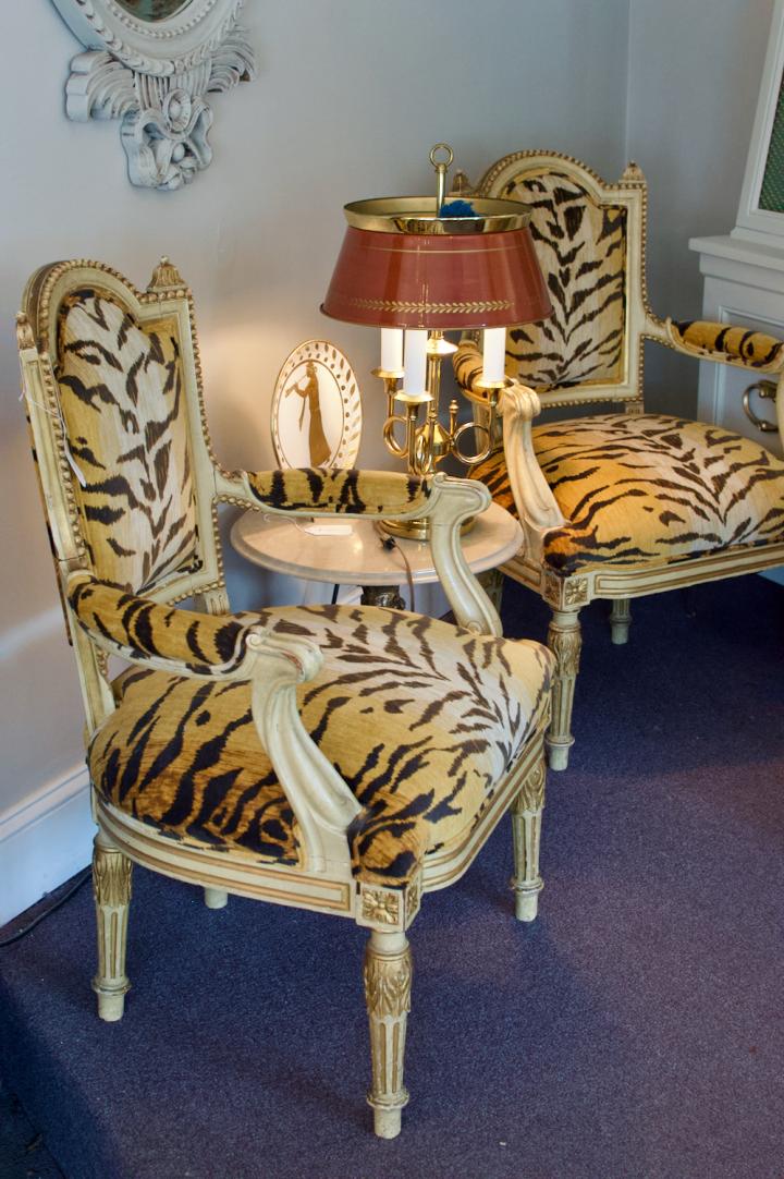 Shop Pair of animal print chairs | Hunt & Gather