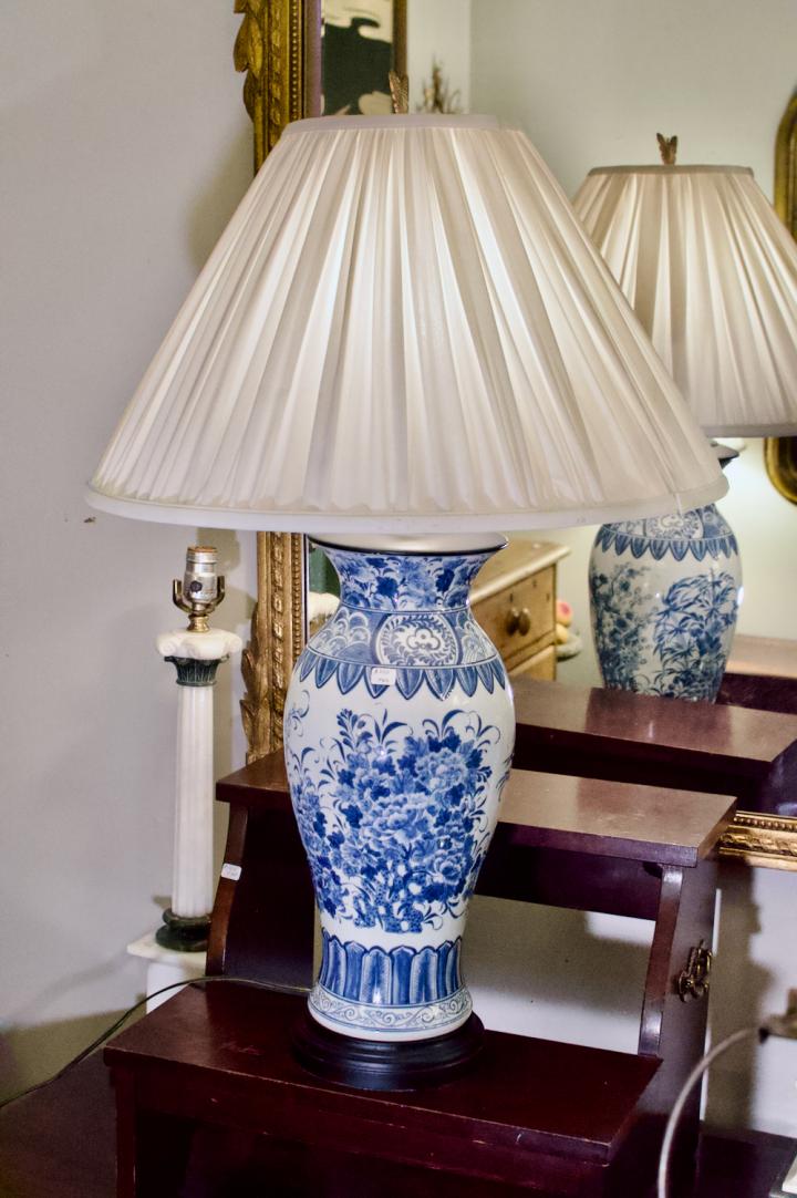 Shop Blue & white lamp | Hunt & Gather