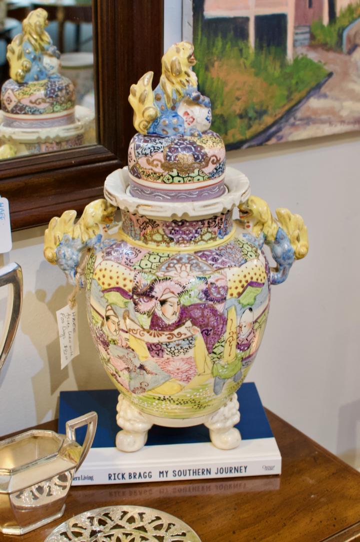 Shop Asian urn w/ foo dogs | Hunt & Gather