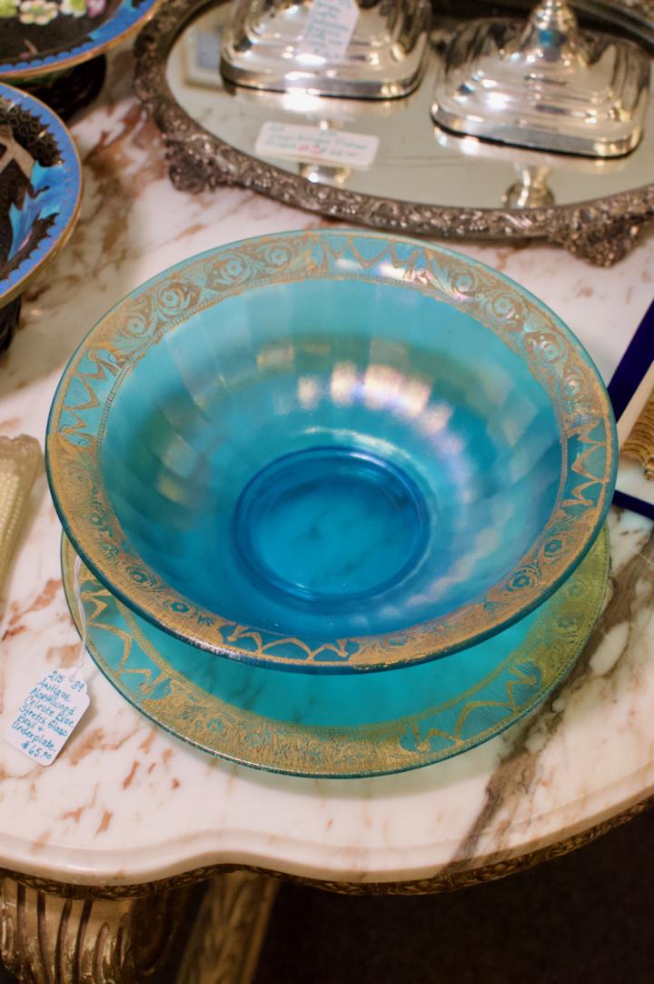 Shop Antique Northwood bowl & underplate | Hunt & Gather