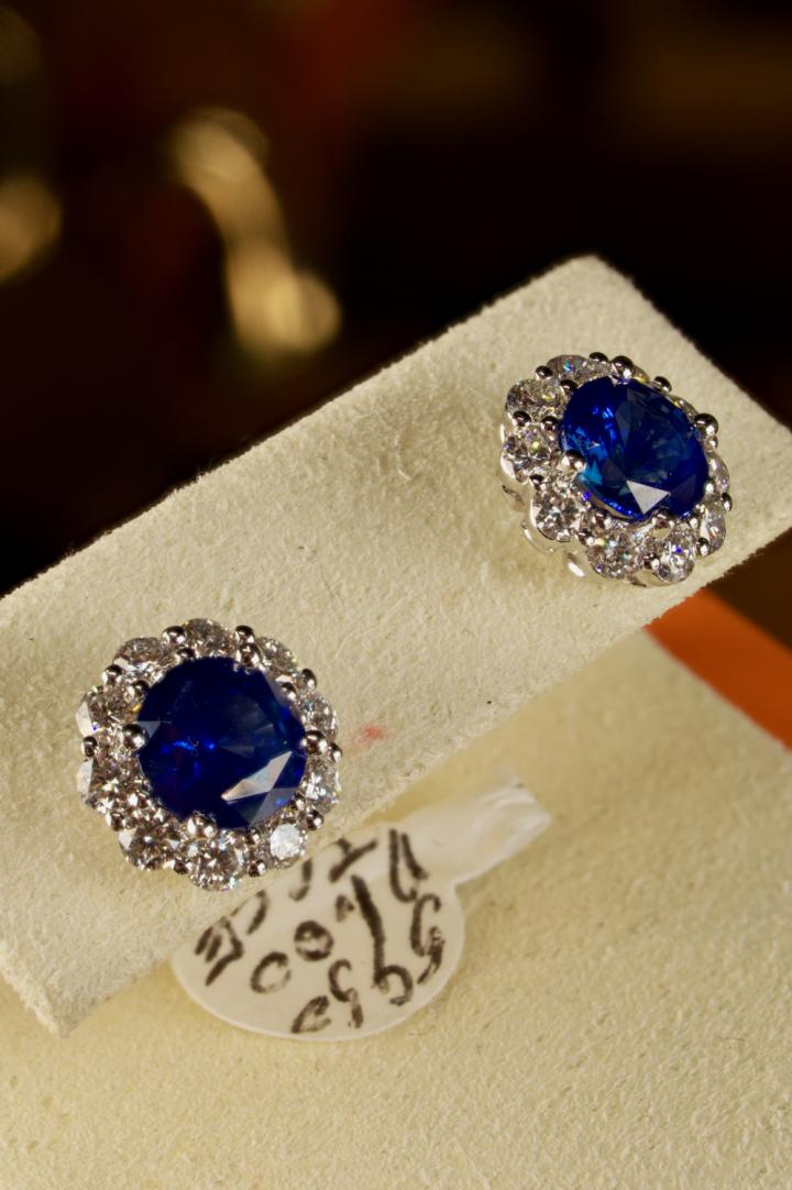Shop Sapphire & diamond earrings | Hunt & Gather
