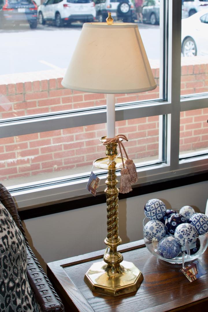 Shop Pair of Maitland Smith brass lamps | Hunt & Gather