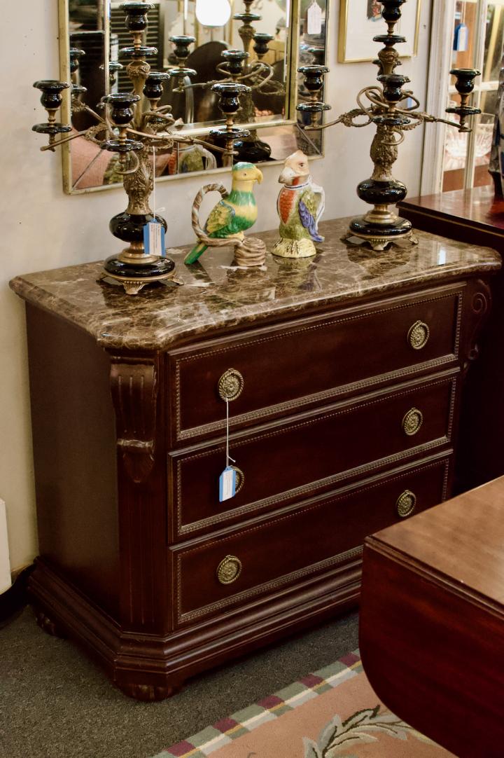 Shop 3 drawer chest w/ stone top | Hunt & Gather