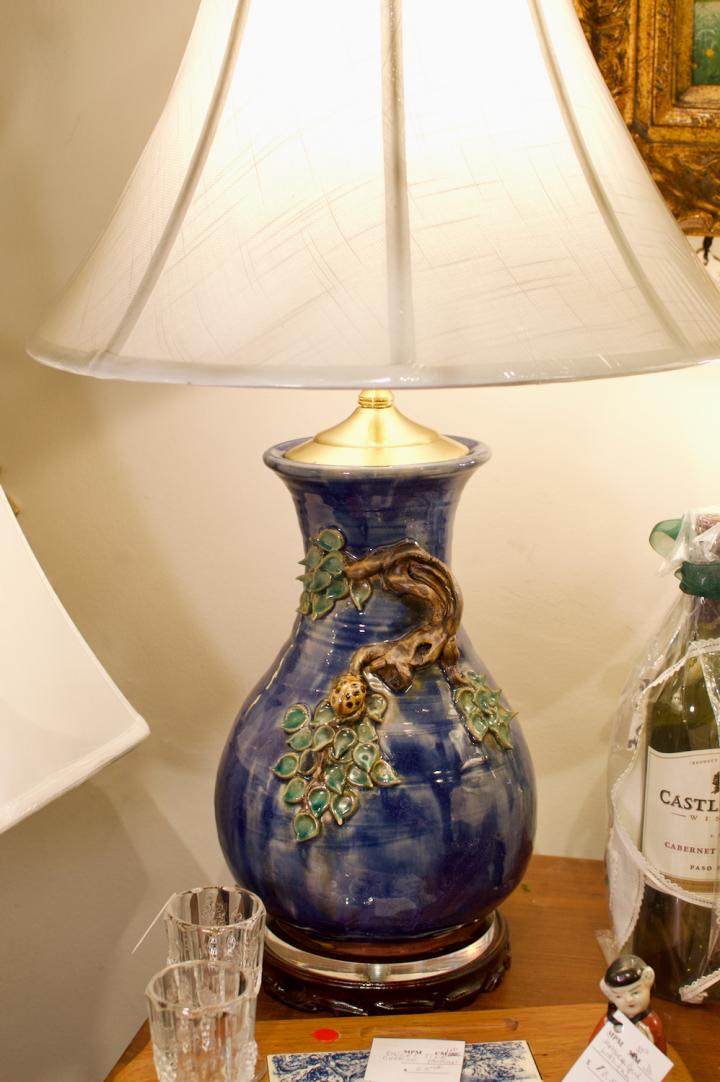 Shop Blue / green majolica lamps | Hunt & Gather