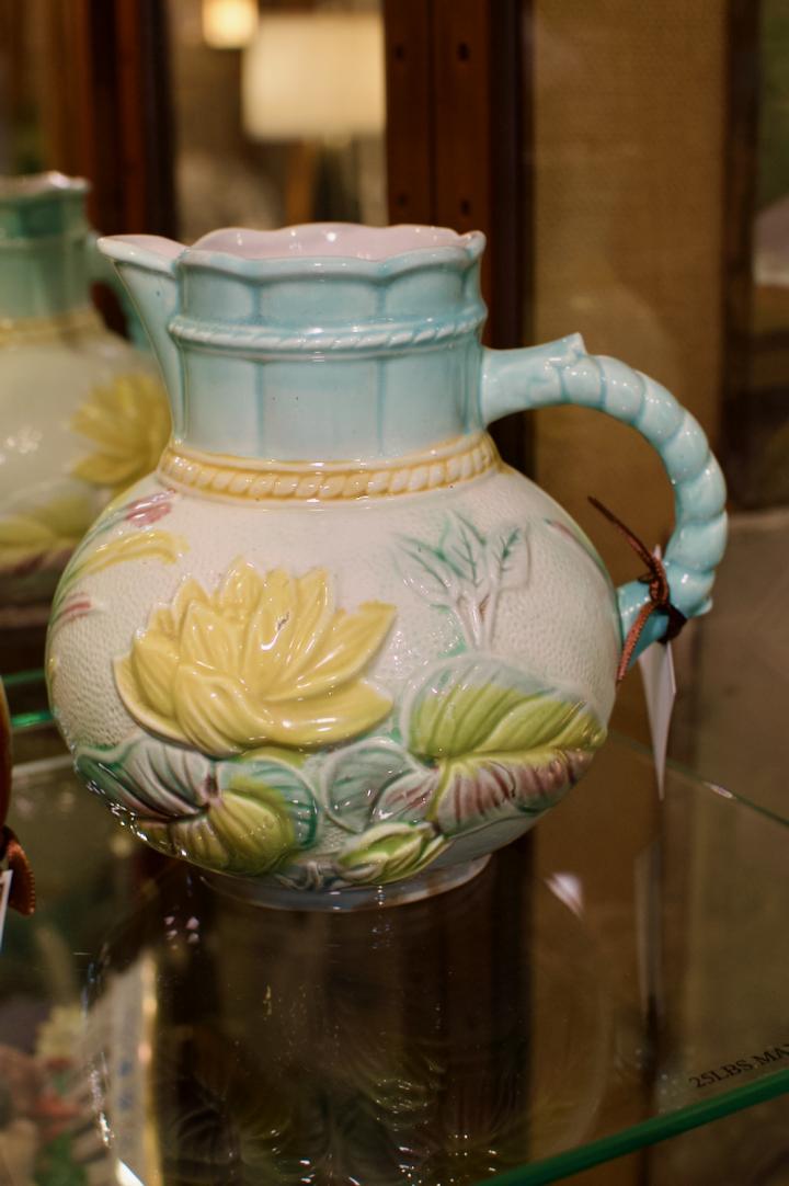 Shop Antique Victorian water lily pitcher | Hunt & Gather