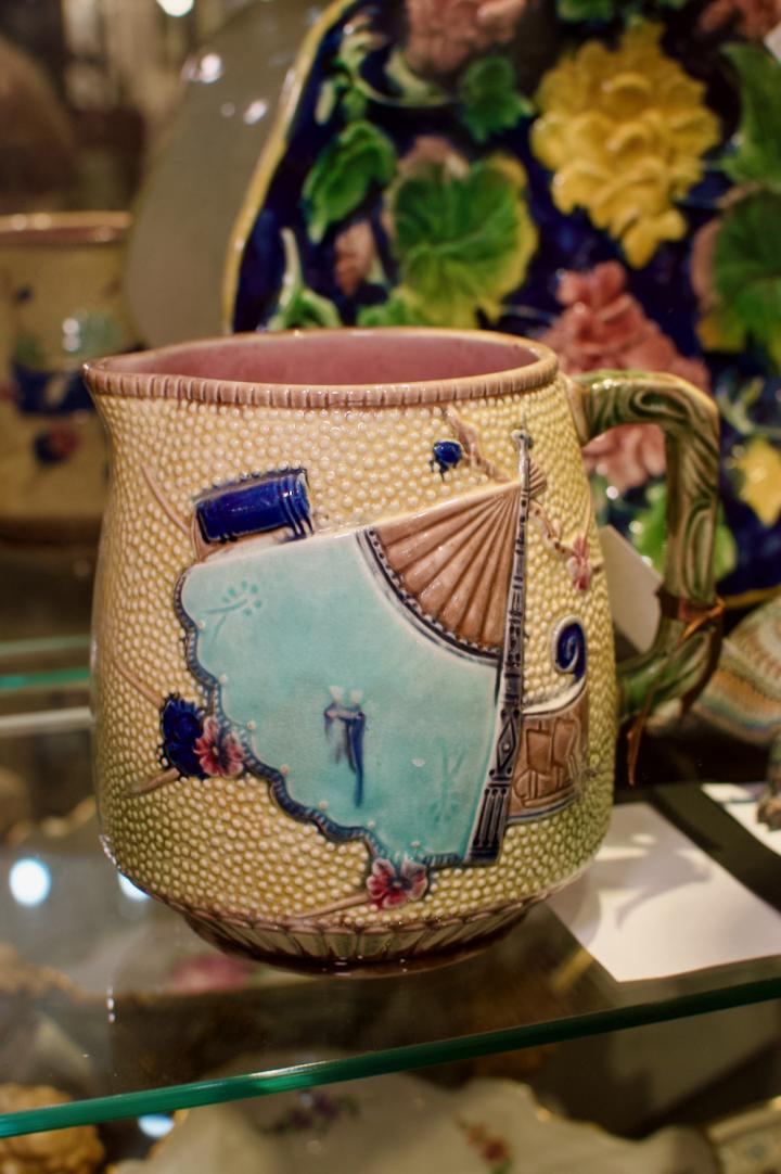 Shop S. Fielding & Co. C. 1883 antique majolica pitcher | Hunt & Gather