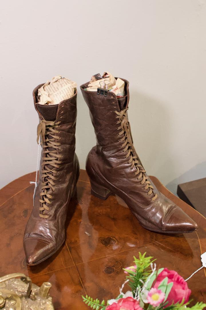 Shop 1890-1910 brown leather lady’s boots | Hunt & Gather