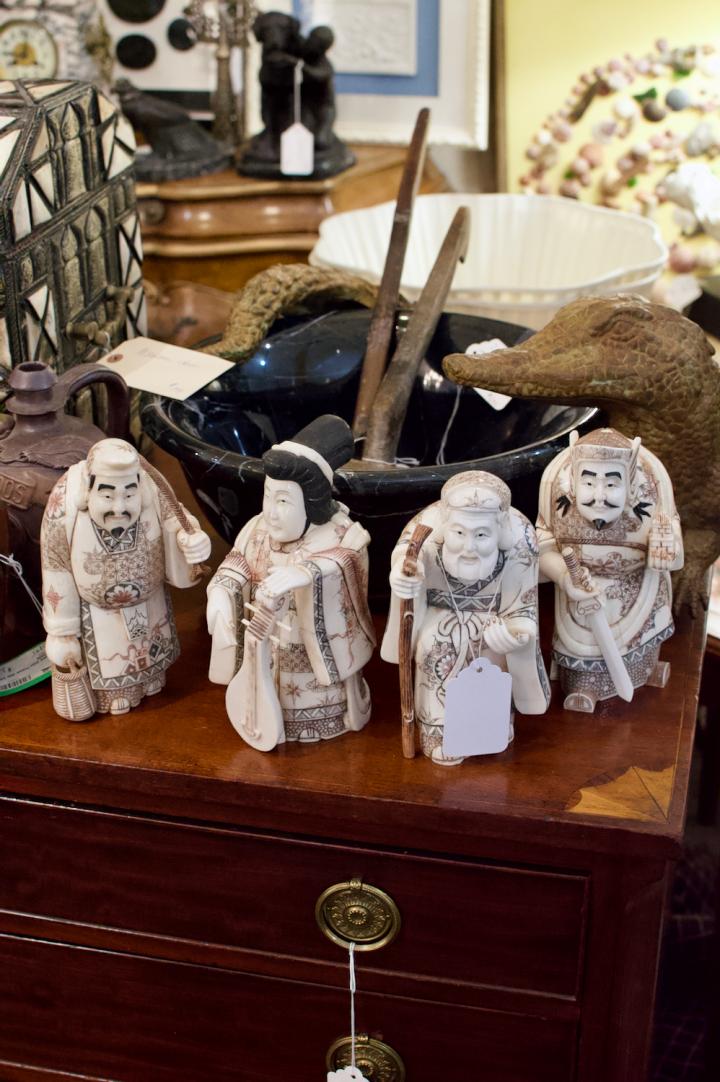 Shop Set of 4 carved bone figurines | Hunt & Gather