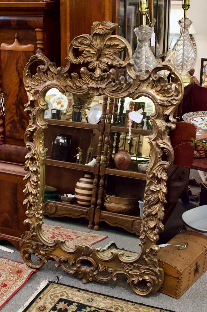 Shop Mirror - 70’s marbled & gold enhanced | Hunt & Gather