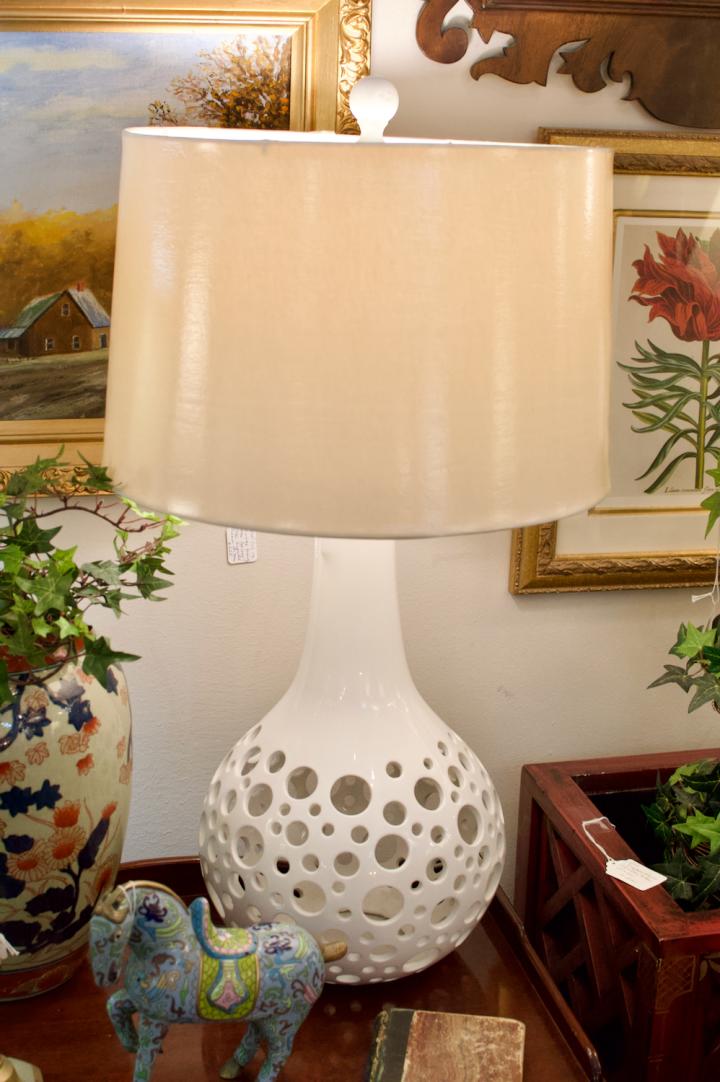 Shop Ceramic open work table lamp | Hunt & Gather