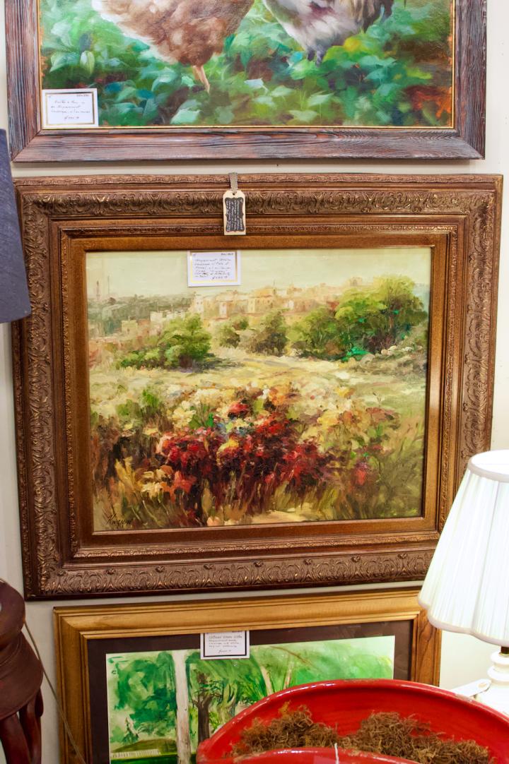Shop Impressionist Italian landscape w/ field of flowers | Hunt & Gather