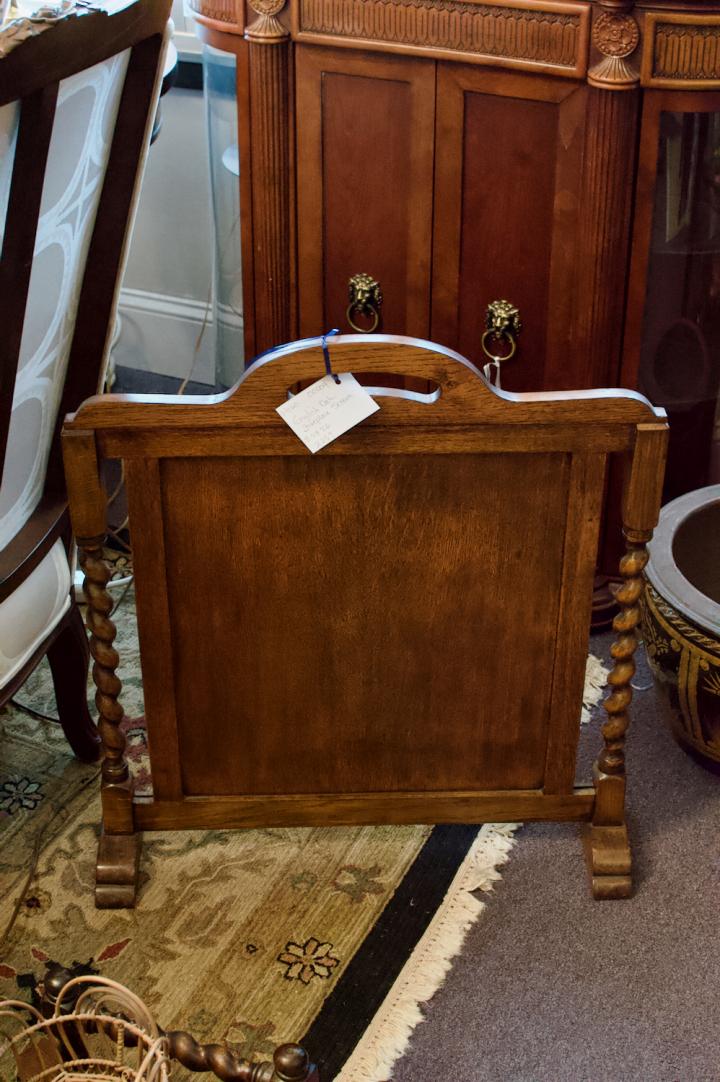 Shop English oak fireplace screen | Hunt & Gather
