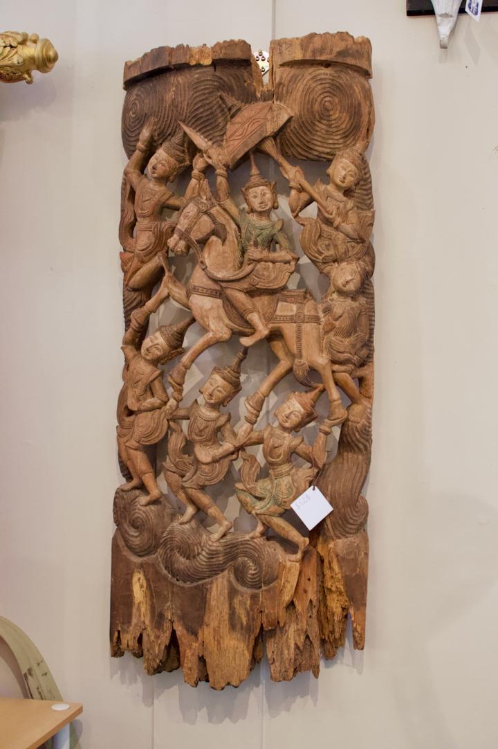 Shop Southeast Asian hand carved wall relief | Hunt & Gather