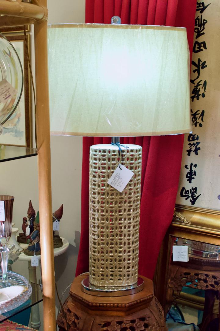 Shop Pierced lamp - iridescent - one of pair | Hunt & Gather