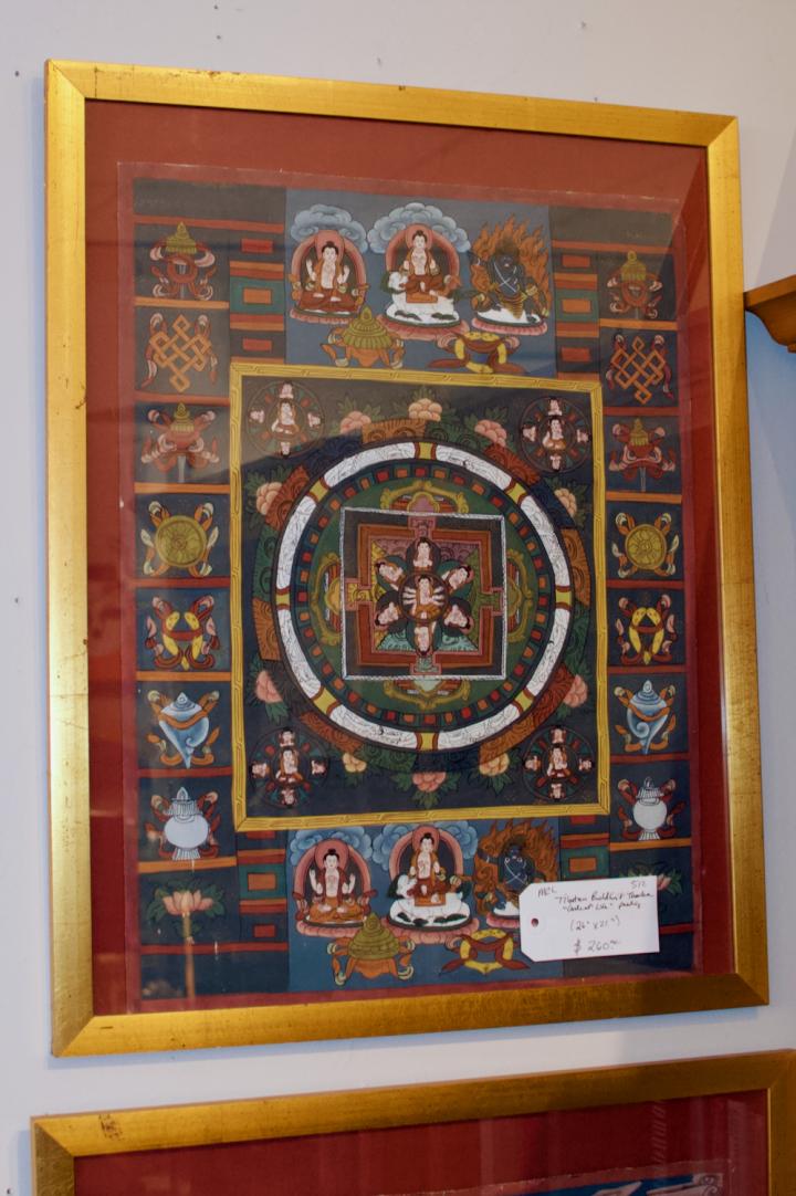Shop Tibetan Buddhist circle of life painting | Hunt & Gather