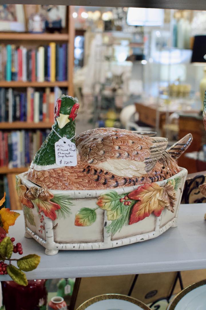 Shop Fitz & Floyd pheasant soup tureen | Hunt & Gather