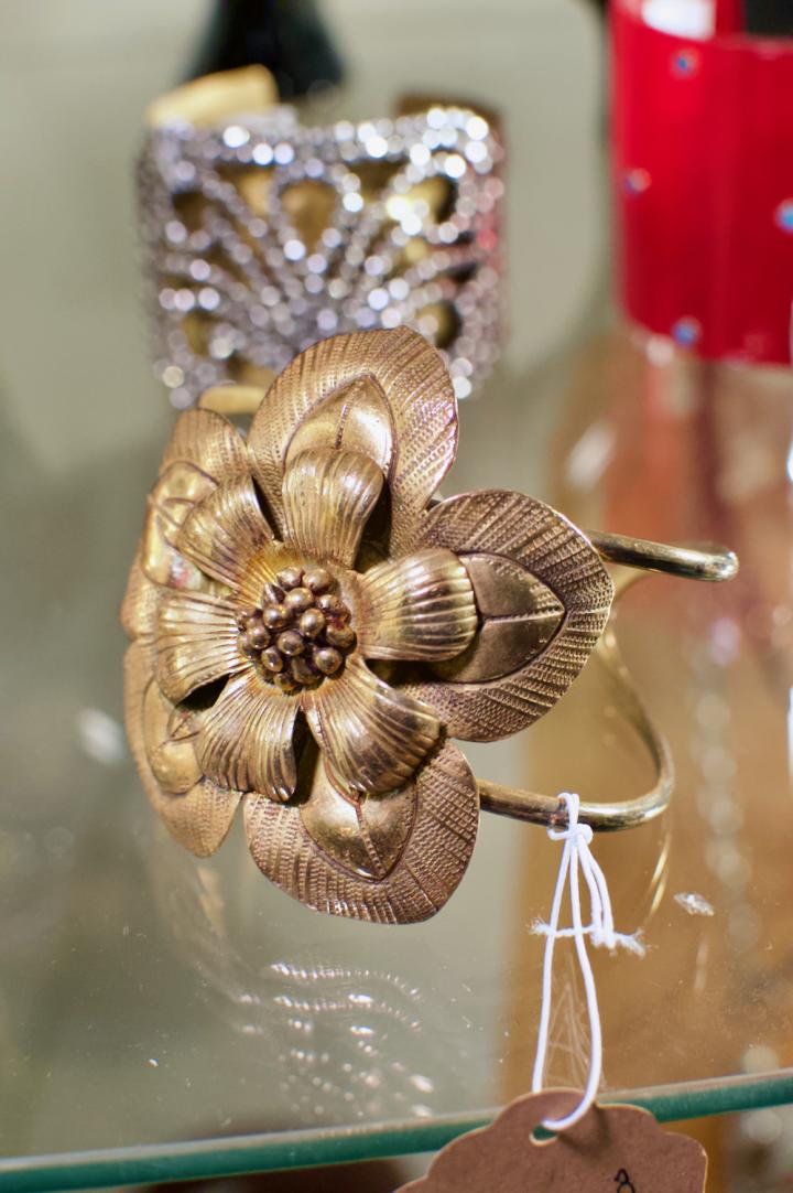 Shop Flower brass cuff | Hunt & Gather