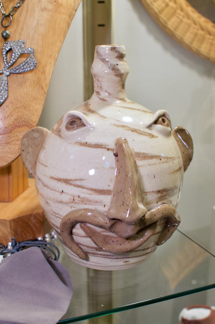 Shop Face jug - cream & tan | Hunt & Gather