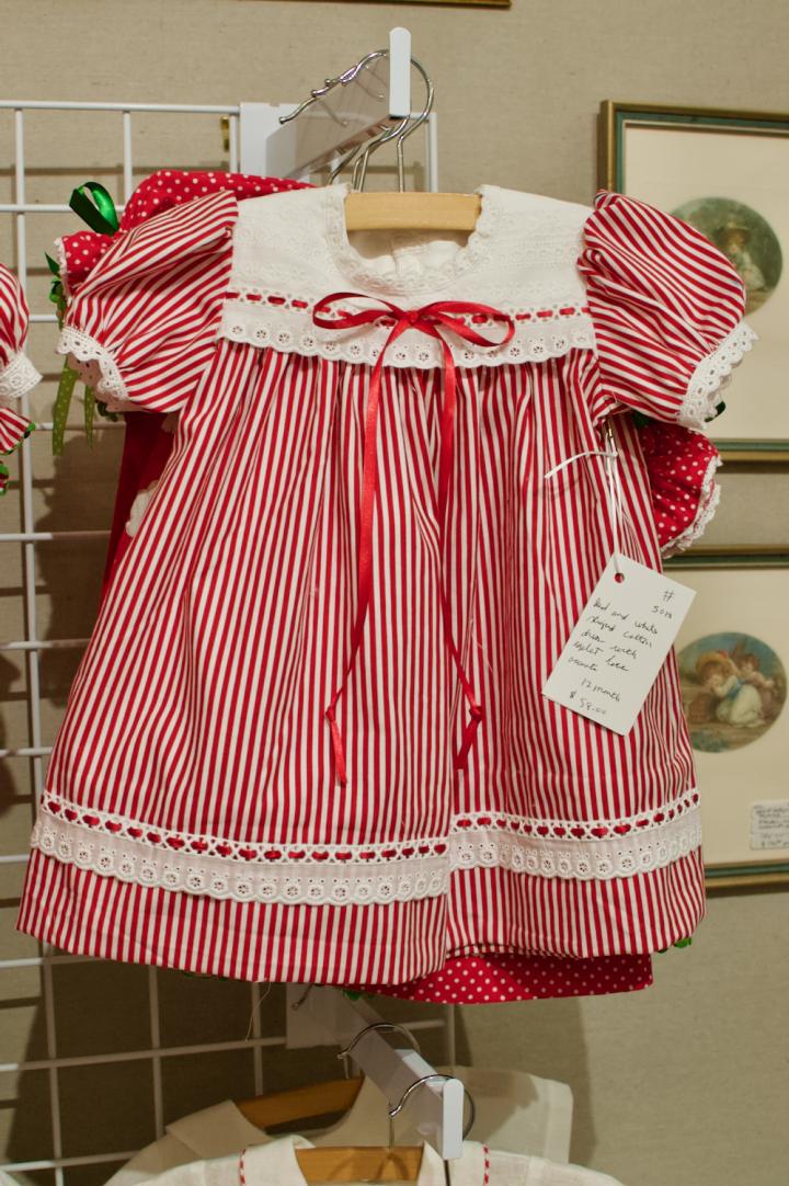 Shop Red & white striped cotton dress | Hunt & Gather