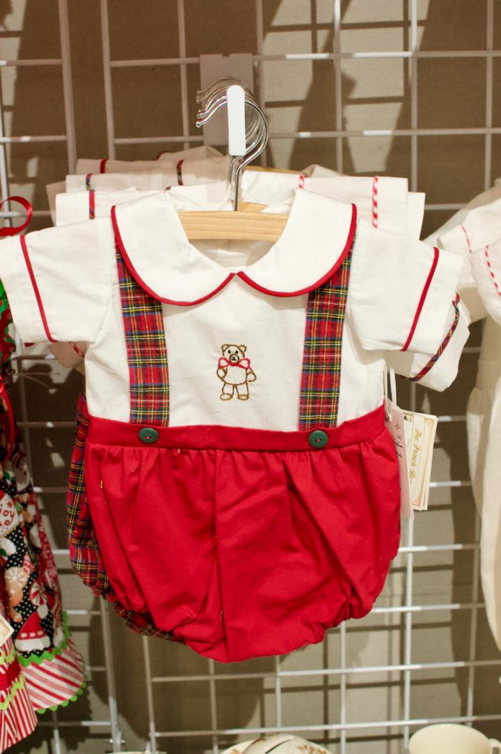 Shop Boys Christmas bubble made of cotton poplin 3 months | Hunt & Gather