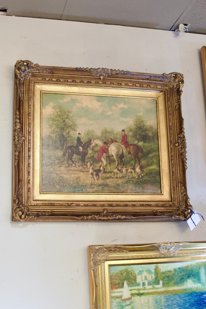 Shop Oil on canvas hunt scene | Hunt & Gather