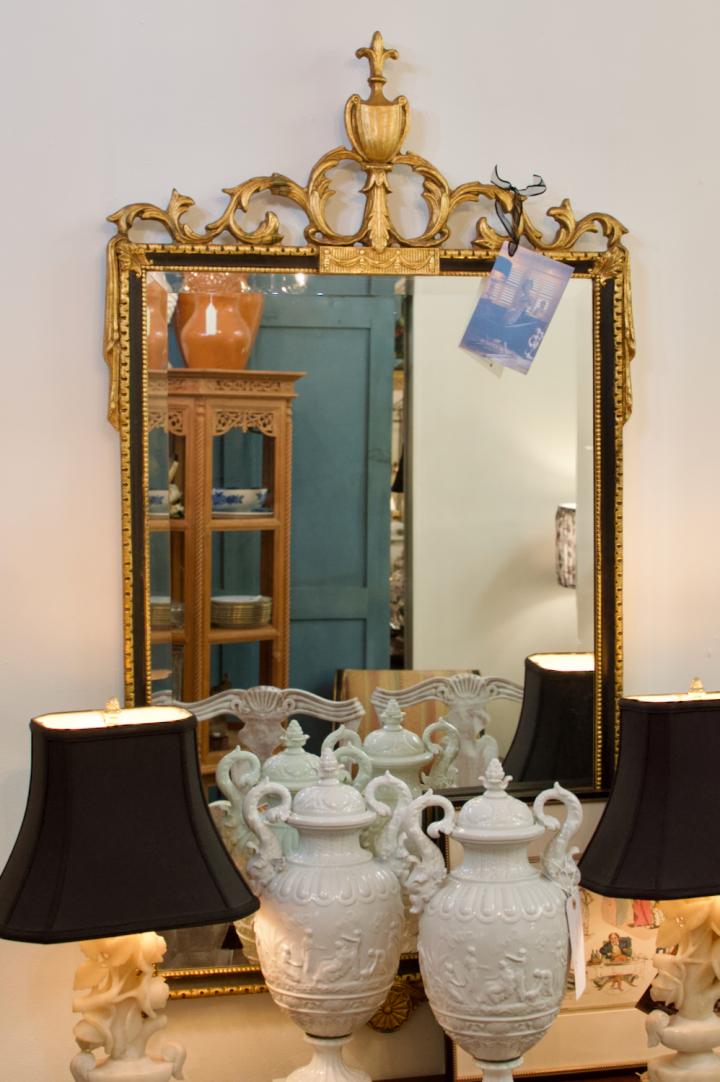 Shop Louis XVI style ebonized mirror | Hunt & Gather