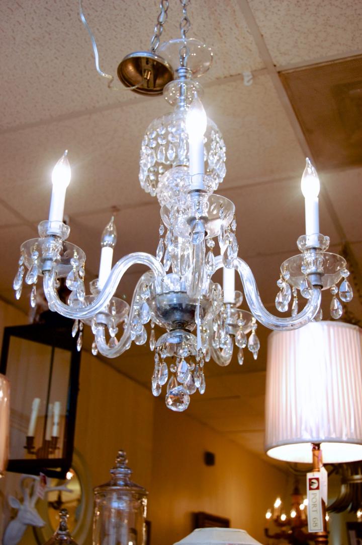 Shop Beautiful crystal chandelier - rewired | Hunt & Gather