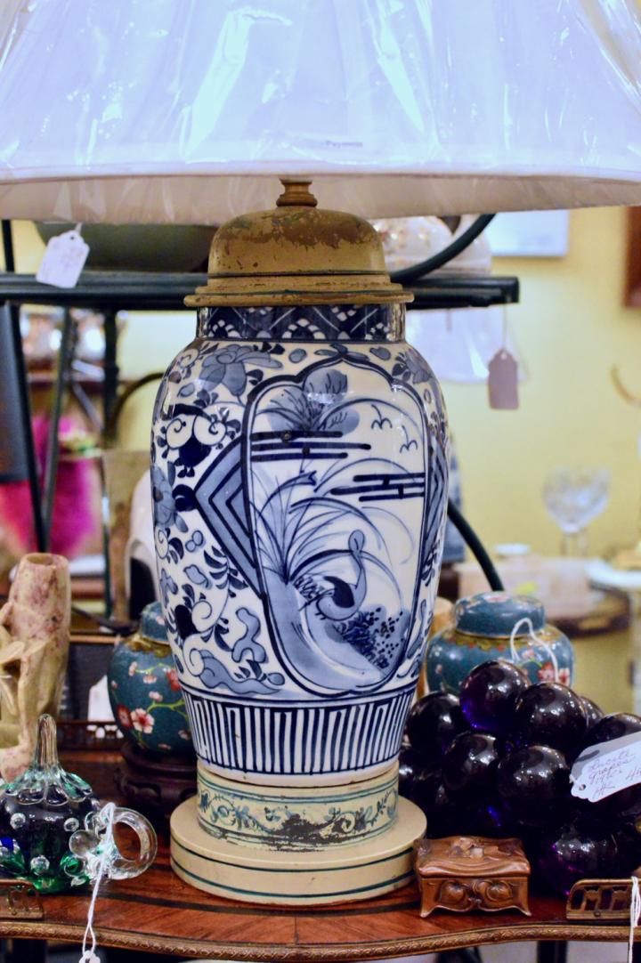 Shop Custom blue & white Chinese lamp - beautiful! | Hunt & Gather