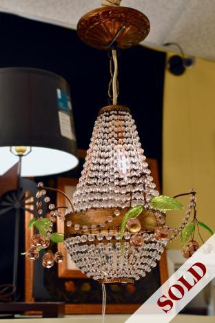 Vintage chandelier w/ cherry clusters
