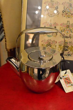 Stainless steel mid century coffee pot