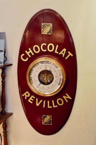 Vintage French “Revillon” (chocolate) barometer