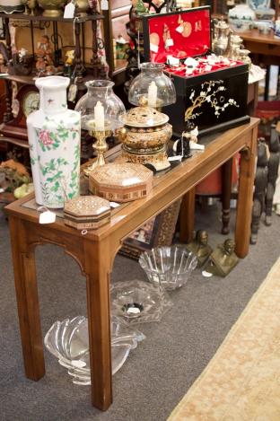 Console table w/ glass too